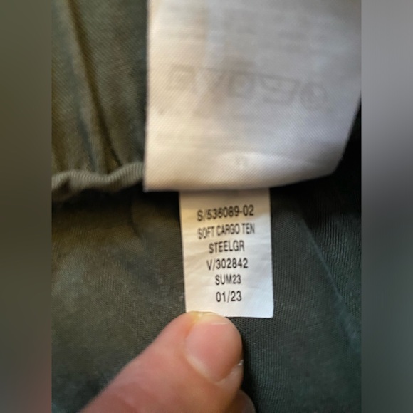 Banana Republic- 100% Lyocell cargo joggers elastic waist drawstring steel green - Picture 7 of 15